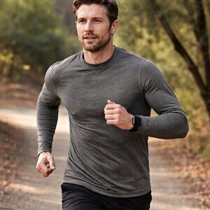 RBX Men’s Gray Compression Long Sleeve Shirt